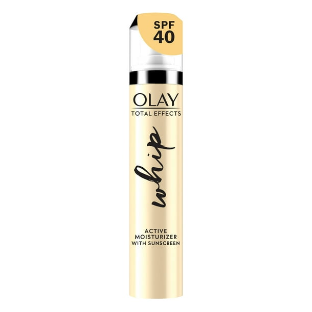 Olay Total Effects Whip Face Moisturizer with Sunscreen SPF 40, 1.7 fl