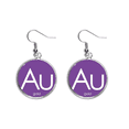 thumbnail image 1 of Química de metales de transición elementos periodo mesa oro au Pendientes pendientes de plata colgantes joyas señora Unbranded M, 1 of 3