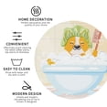 thumbnail image 4 of Pofeuu Corgi In The Shower Cap Bathing Print Leather Coasters Set of 6, Round Cups Mugs Mat Pad for Home Kitchen Heat Resistant Drink Coasters,Round Shape, 4 of 7