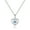 Shiny Blue, variant on SFTING Infinity Necklaces 925 Sterling Silver Love Pendant White Gold Plated Gifts for Women