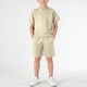 thumbnail image 1 of Conjuntos de blusas y camisas de cuello redondo y manga corta para niños, informales, con estampado de San Patricio, de color, con cuello en V y blusas y pantalones cortos con bolsillos, conjunto de p, 1 of 7
