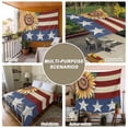 thumbnail image 6 of Sunflower America Flag Tapestry for Bedroom Wall Hanging Tapestry, Farmhouse Retro US Flag Ceiling Backdrop Tapestries Poster Blanket Wall Decor for Teens Room Living Room Dorm 59" x 90", 6 of 8