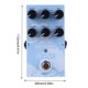 thumbnail image 4 of Metal Case Space Guitarra 9 Tonos Reverberación para Instrumentos Música Eléctrico, 4 of 9