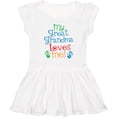thumbnail image 3 of Inktastic My Great Grandma Loves Me for Grandson Girls Toddler Dress, 3 of 5