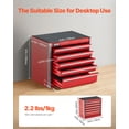 thumbnail image 2 of Caja de herramientas VEVOR Metal portátil de 22 cm con 5 cajones, color rojo, 2 of 6