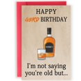 thumbnail image 1 of Tarjeta de cumpleaños 43 de Abeletree con diseño divertido de whisky 20 x 14 cm, 1 of 7