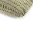 thumbnail image 4 of Jordan Manufacturing 74" x 22" Owen Raffia Beige Stripe Rectangular Outdoor Chaise Lounge Cushion with Ties and Hanger Loop, 4 of 12