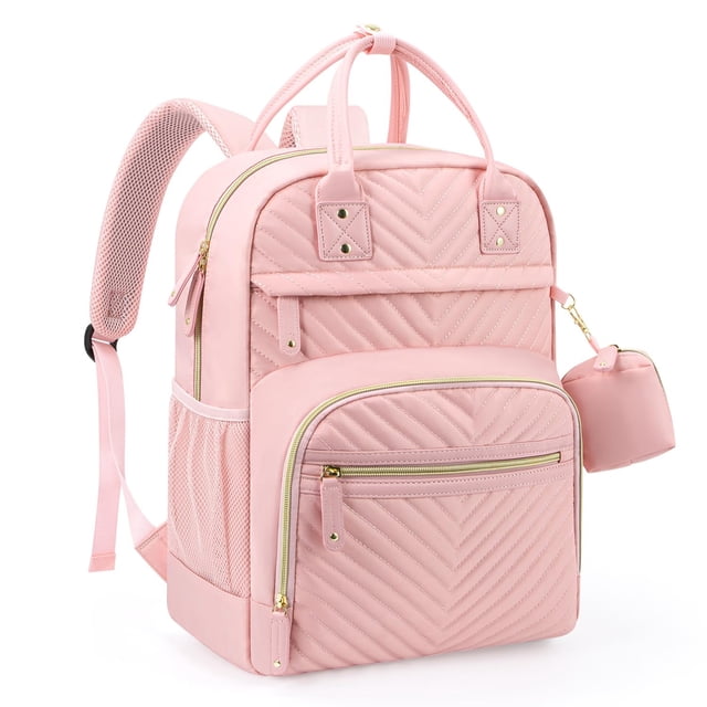 Mochila para pañales Tuwubi Baby Essentials impermeable rosa