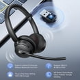 thumbnail image 3 of Auricular inalámbrico Mopchnic DH18 con cancelación de ruido y USB, 3 of 7