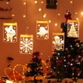 thumbnail image 4 of Fiesta de Navidad LED Cortina Cadena de luces Decoración 3D Efecto visual Alimentado por US Romacci Cadena de luz, 4 of 7