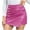 Pink, variant on Amzcrzy Skirts for Women Trendy Solid Color Mini Skirt Casual Mid Waist Leather Skirt Summer Office Formal Slim Skirt
