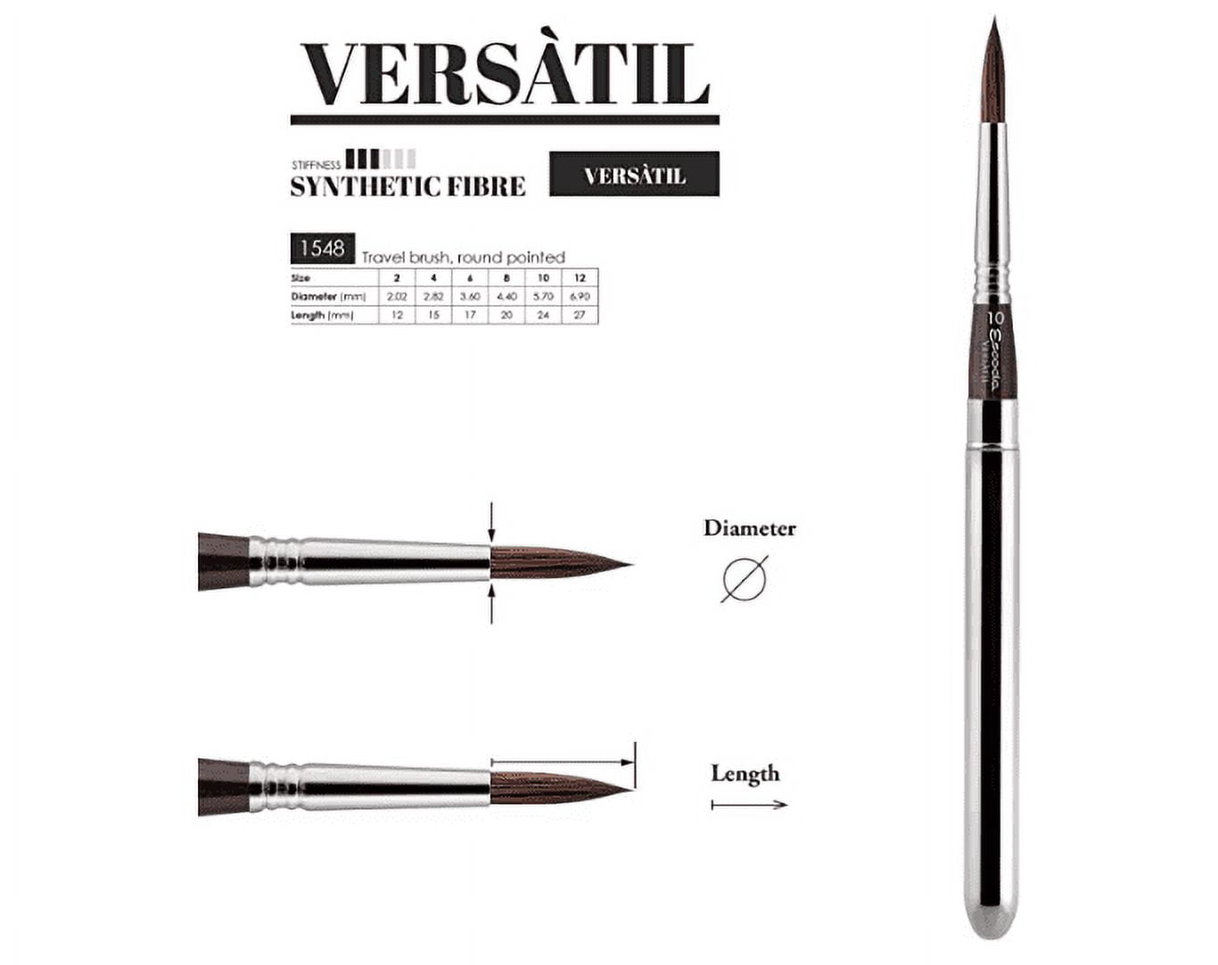 Escoda Versatil Brush - Travel Round, Size 12, Short Handle