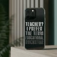 thumbnail image 3 of DistinctInk Clear Case for Apple iPhone 15 PLUS (6.7" Screen) - Teacher I Prefer Educational Rockstar, 3 of 9