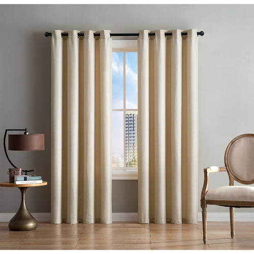 Better Homes and Gardens Gold Textured Grommet Curtain Panel, Multiple