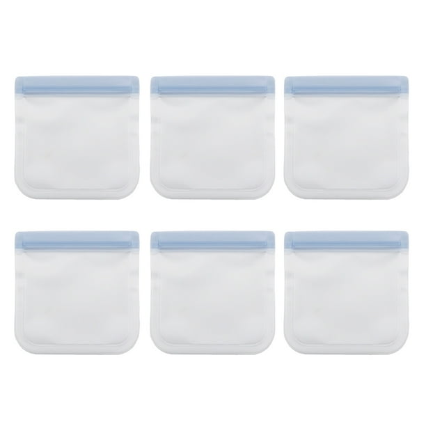 Bolsas reutilizables para almacenamiento de alimentos 6 piezas Bolsas reutilizables para congelador