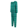 thumbnail image 2 of Christmas Pajamas Set Couple Pajamas Matching Christmas Pjs Long Sleeve Green, 2 of 7