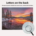 thumbnail image 4 of Adult Jigsaw Puzzle, 1000 Pieces, Extremely Difficult, High-Difficulty Challenging Puzzle, Suitable for Adults and Teenagers, Snow-Covered Lakeside Sunset Landscape Puzzle.,Multicolor, 4 of 5