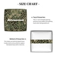 thumbnail image 5 of Gukieu Green Snake Skin Print Leather Tissue Box, PVC Waterproof Velcro Opening and Closing Square Tissue Box Holder, Suitable for Home and Office Decoration, 5 of 7