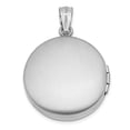 thumbnail image 5 of Auriga 925 Sterling Silver 20mm Grooved and Tree Round Locket Pendant for Women(L-28.5mm, W-20.45mm), 5 of 6