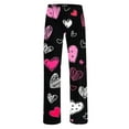 thumbnail image 4 of JIUKE Plus Size Pajama Pants for Women Elastic Waisted Wide Leg Comfy Loose Loungewear Printed Pjs Bottoms, 4 of 4