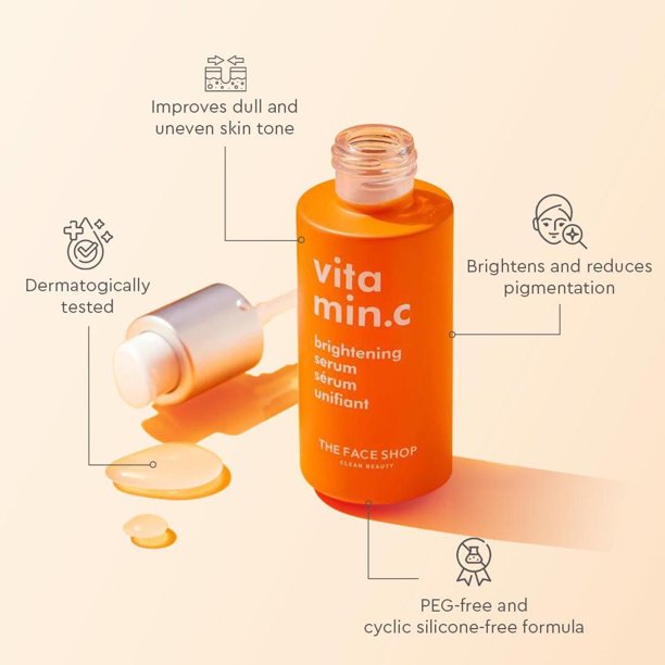 The Face Shop Brightening Vitamin C Serum with Hyaluronic Acid and