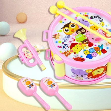 Happy Date Baby Musical Toys Drum Set Gift for 1 Year Old Girls Boys Toys Age 2 Preschool Learning Developmental Toys for Toddlers Educational Infant Baby Toys