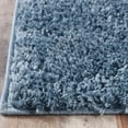 thumbnail image 3 of BNM Solid Indoor Shag Runner or Area Rug, 4' x 6', Blue, 3 of 7