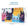 thumbnail image 2 of Pofeuu Colorful Cats Pattern Art Print Mouse Pad,Rubber, Multipurpose Comfortable Waterproof Mousepad Desk Mat for Gamer Office Home, 2 of 8