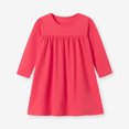 thumbnail image 4 of JUMEYU Toddler Girls Long Sleeve Solid Color Leisure Lounge Dress 5T 6T (Red,5-6 Years), 4 of 9