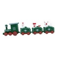 thumbnail image 2 of Christmas Train Ornament Kids Gifts Xmas Train Set for Desk Festival Wedding Green, 2 of 8