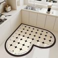thumbnail image 3 of Kitchen Absorbent Pvc Floor Mats Heart Shape Carpet Non-Slip Bath Rug Pink Valentine's Day Rug Absorbs Water Diatom Mud Pad My Lux Decor Round, 3 of 13
