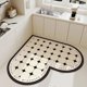thumbnail image 3 of Kitchen Absorbent Pvc Floor Mats Heart Shape Carpet Non-Slip Bath Rug Pink Valentine's Day Rug Absorbs Water Diatom Mud Pad My Lux Decor Round, 3 of 13