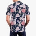 thumbnail image 6 of Wukai Rose Flowers Men’s Polo Shirts,Quick-Dry Athletic Shirt,Classic Fit Shirts-XX-Large, 6 of 8