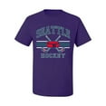 thumbnail image 2 of Wild Bobby City of Seattle Hockey Fantasy Fan Sports Men's T-Shirt, Purple, XX-Large, 2 of 5