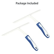 2PCS Squeegees Shower, 10 inches Streak-Free Handheld Squeegee Cleaner, Rubber Window Cleaning Squeegee Wiper Cleaning Tool Fit for Glass, Mirror, Auto Car Windshield, Bathroom, Kitchen