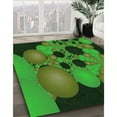 thumbnail image 2 of Ahgly Company Indoor Square Patterned Dark Forest Green Area Rugs, 3' Square, 2 of 6