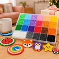 thumbnail image 3 of hautllaif 10,000pcs Fuse Beads Kit – 24 Colors 2.6mm Melting Beads, Complete Set with Pegboards, Tweezers & Ironing Paper, Endless DIY Crafts for Kids, Perfect Birthday & holiday gift, 3 of 6