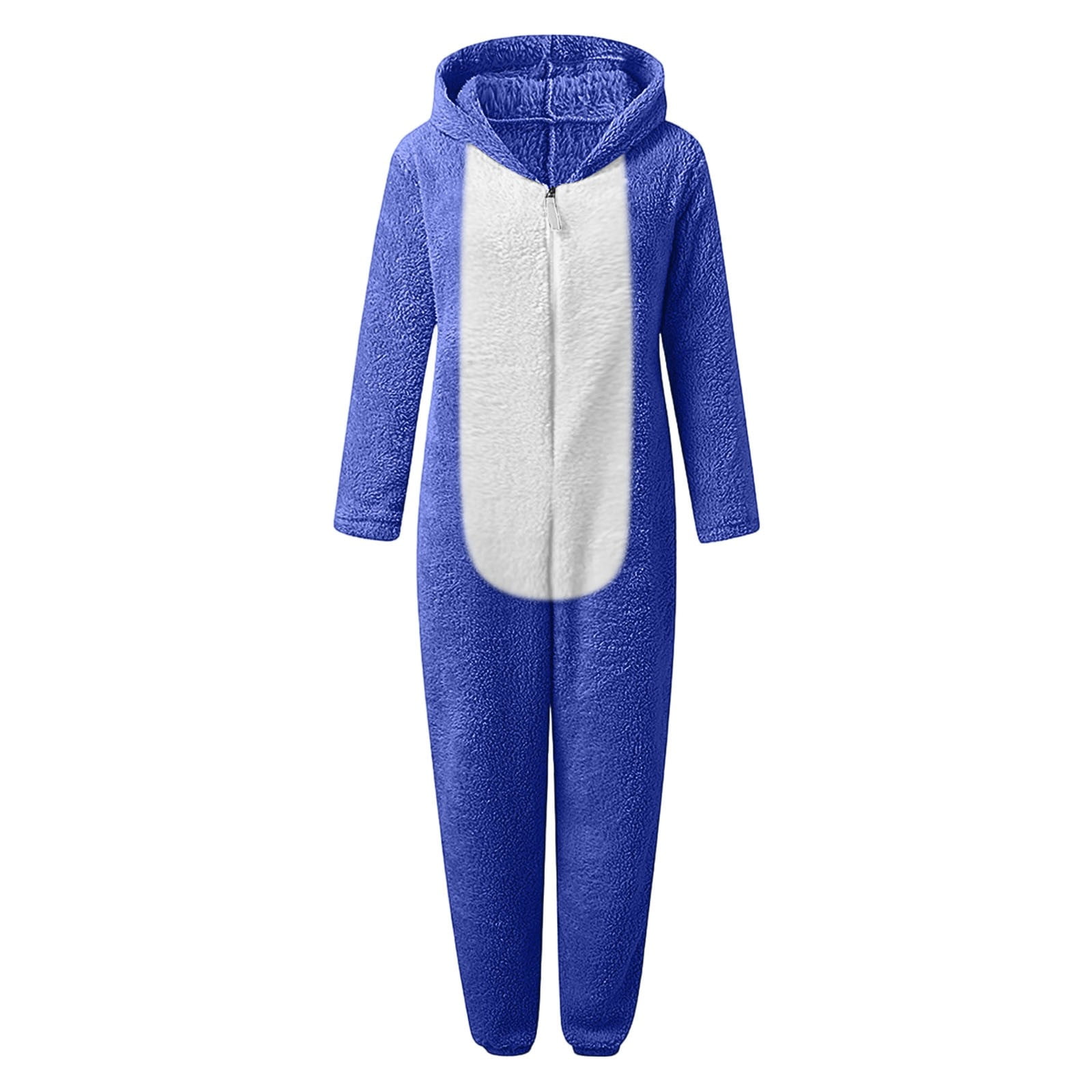 WOYY Big Girls Hooded Onesie Cute Soft Warm Zipper Jumpsuit Romper, Sizes 11-12