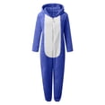 thumbnail image 3 of WOYY Little Girls Hooded Onesie Cute Soft Warm Zipper Jumpsuit Romper, Sizes 5-6, 3 of 4