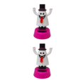 thumbnail image 1 of Matsuzay Decoración de dibujos animados de coche de escritorio de oficina de juguete de muñeca de calabaza de Halloween de baile con energía Solar Fantasma de la lengua 2piezas Matsuzay CBP095429, 1 of 5