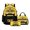 Yellow Taxi, variant on Xoenoiee Colorful Dinosaur Skull Bone Print Backpack for Boys Teen Kids 3 Pack School Bag with Lunch Box and Pencil Case Set Middle High School Bookbag Travel Daypack Satchel with Front Pocket
