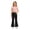 Q105 Black, variant on Angala Little Girls School Pants Flared Leg With Fleece Lined Fall Casual Girls Pants Size 5-6 Years Black