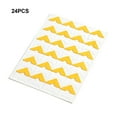 thumbnail image 4 of Inteprter 24 pack/lote pegatinas Vintage de amplia aplicación para decoración de esquinas pegatinas de esquina a prueba de arañazos Videojuegos y accesorios amarillo dorado, 4 of 6