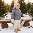 thumbnail image 4 of Abcomgle Toddler Winter Coat Cute Bear Ears Hooded Baby Girls' Outerwear Jackets & Coats Lightweight Puffer Padded Infant Winter Coat Winter Warm Winter Coat Toddler, 4 of 8