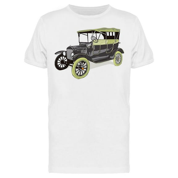 Old School Automobile T-Shirt Men -Image by Shutterstock, Male Medium