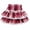 A# Wine Red Plaid, variant on WIBACKER 1-12 Years Girls Plaid Ruffle Skirt with Lace Trim and Bow High Waist Toddler Kids Trendy Pleated Skirt