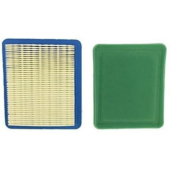 Air Filter and Pre-Filter Combo Compatible with Briggs 491588 / 491588S Air Filter and 491435 / 491435S Pre-Filter