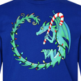 thumbnail image 4 of Inktastic Christmas Dragon with Candy Cane Long Sleeve Youth T-Shirt, 4 of 5