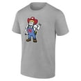 thumbnail image 2 of Men's  Heather Gray Nebraska Huskers Herbie Husker Volleyball T-Shirt, 2 of 3