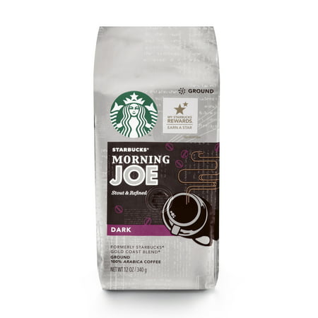 Starbucks Morning Joe Gold Coast Dark Roast Ground Coffee, 12-Ounce